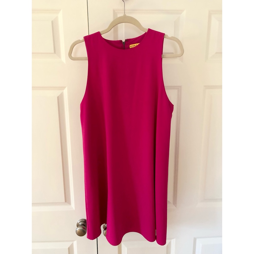 Alice + Olivia pink cutout dress